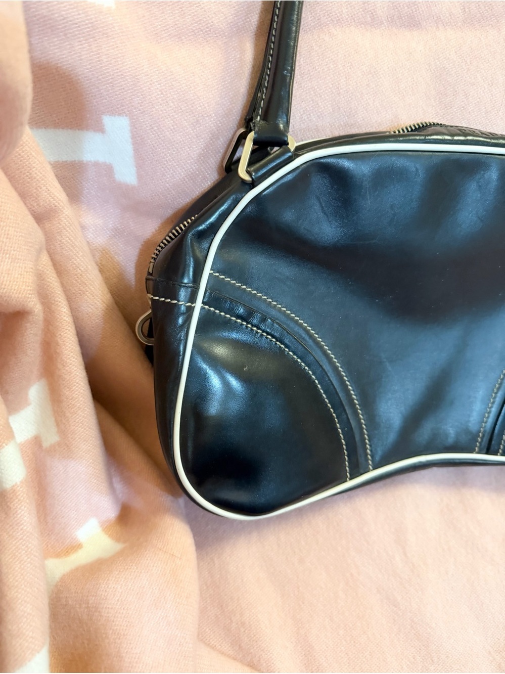Prada⭐️Black vintage Leather Bowling Bag! Offers Always welcome!! - Picture 10 of 16
